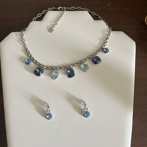 Touchstone Basketweave Necklace and Earring Set